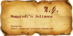 Nagyiván Julianna névjegykártya